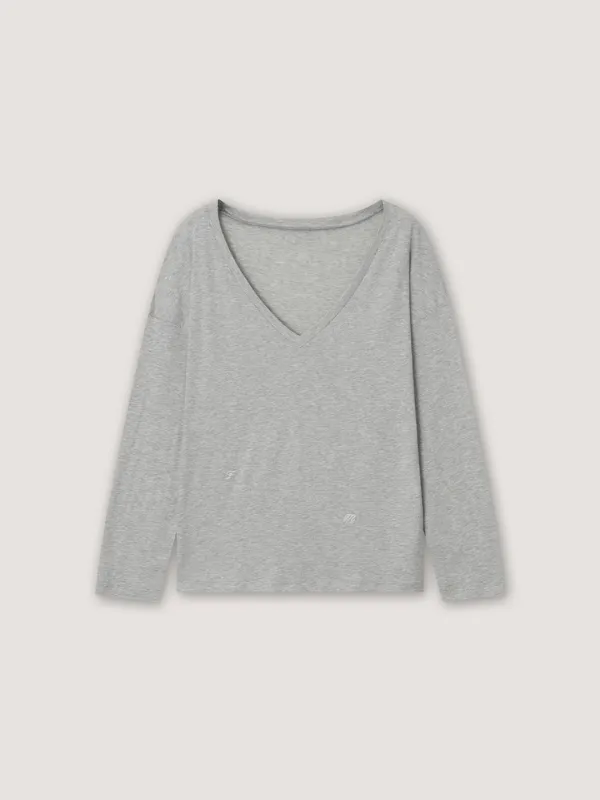 [3rd] Lazy Off-Shoulder Tee - Melange