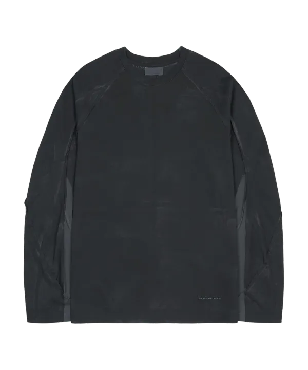 CONTRAST LONG SLEEVE [CHARCOAL]