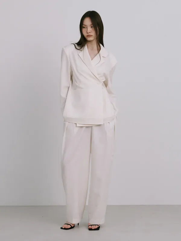 25 Wool Wide Pants_Cream