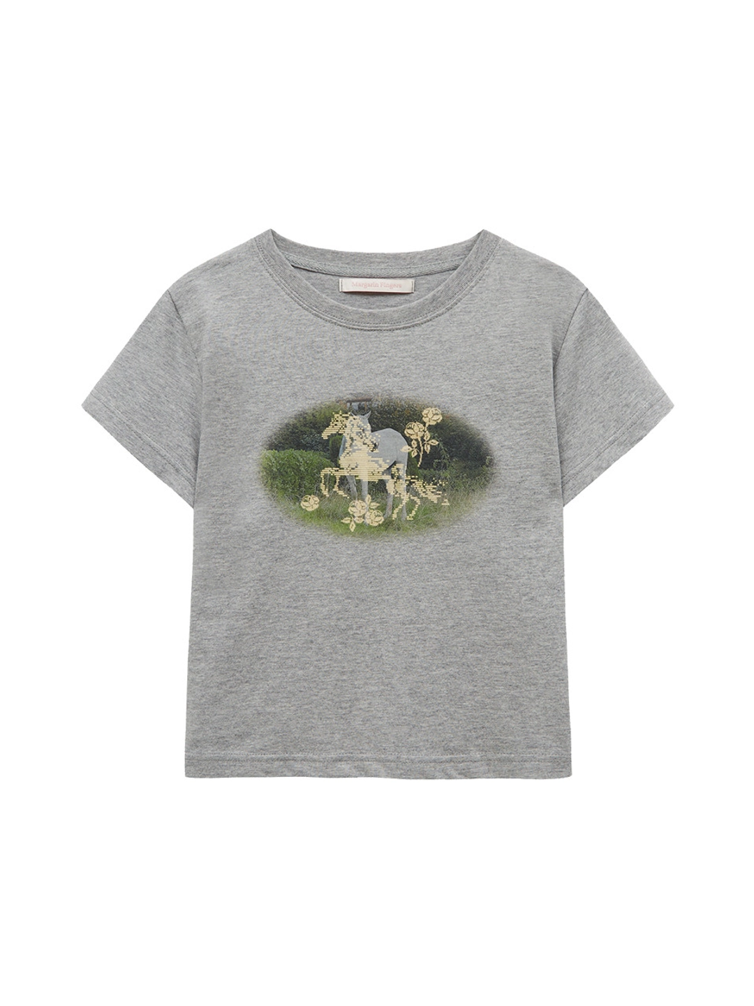 마가린핑거스 ROSE PONY T-SHIRT (MELANGE) 상품 이미지 1