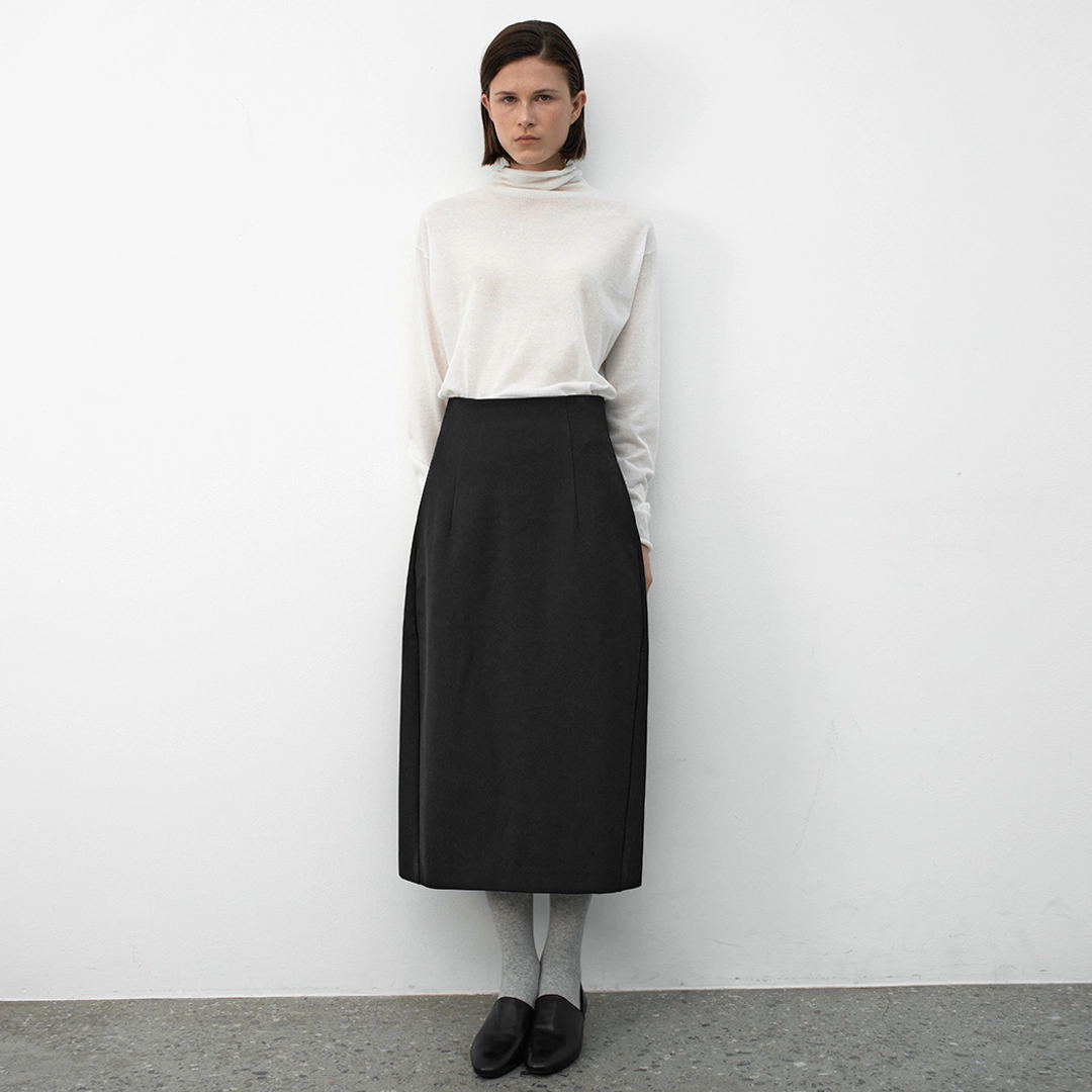 아뜰리에 나인 (SK-5054)OVAL CURVED LINE SKIRT 상품 이미지 2