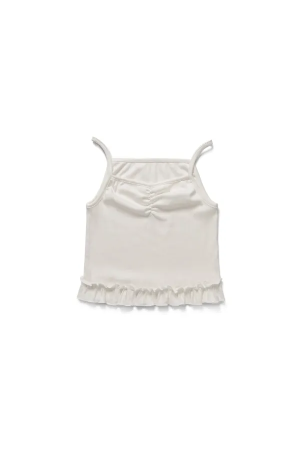 Poppy shirring sleeveless_ivory