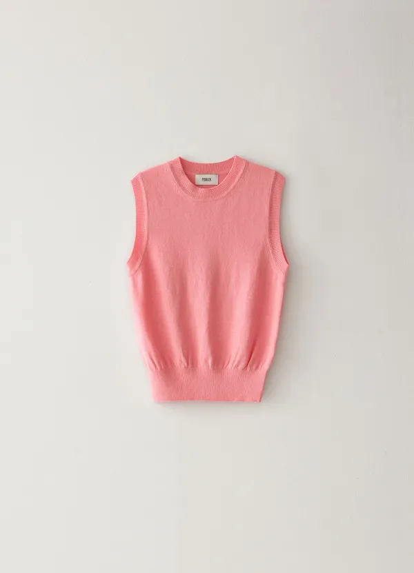 [Limited] Classic Wool Vest - Pink