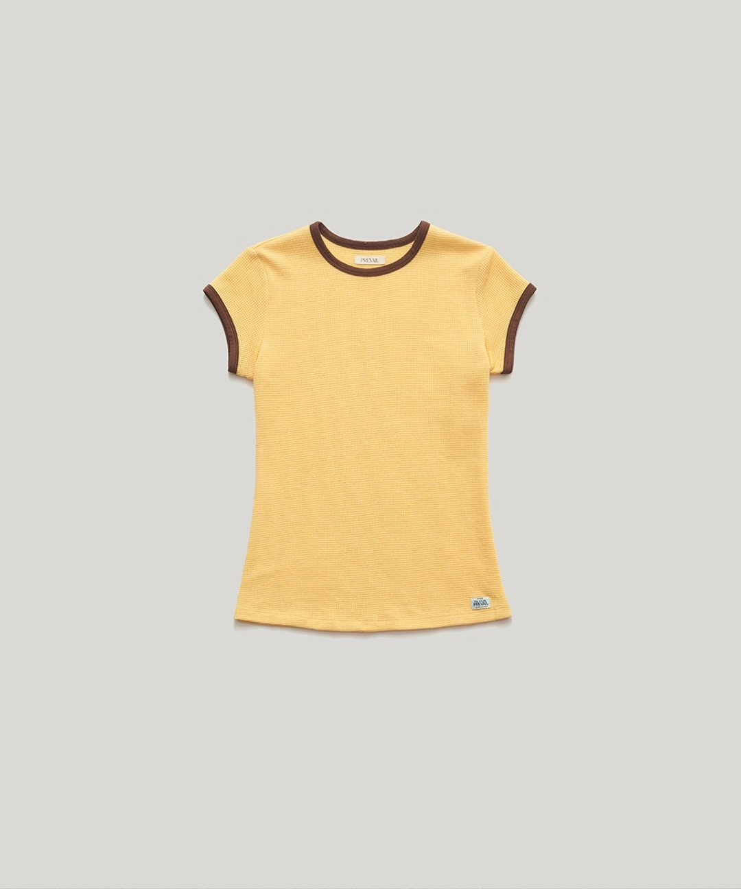 프리베일 PVIL Fine Waffle Tee(Yellow)pre-order 상품 이미지 1