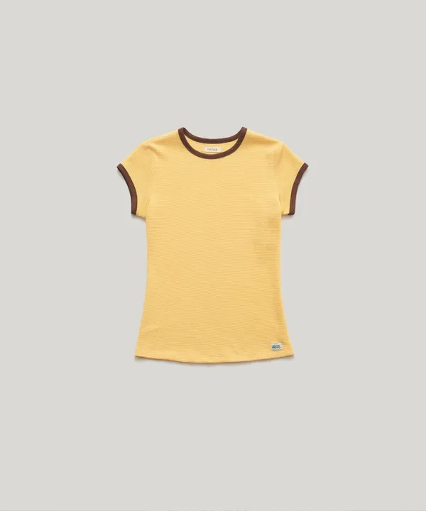 PVIL Fine Waffle Tee(Yellow)pre-order