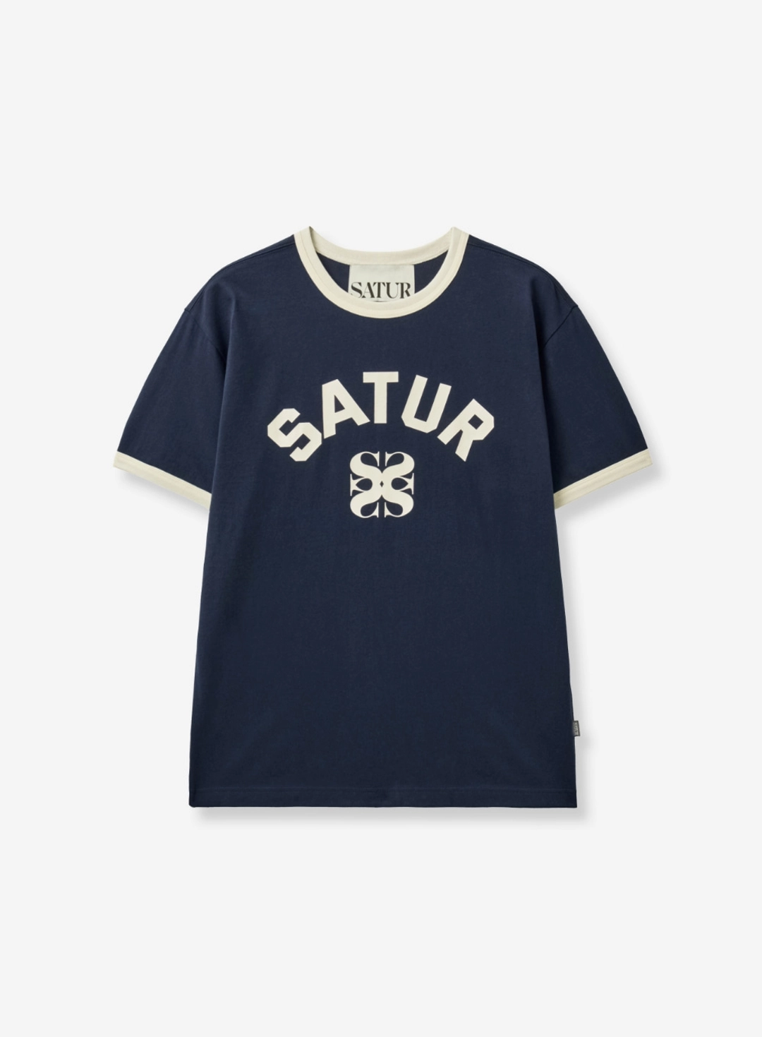 세터 Arch Logo Ringer T-Shirt - Navy 상품 이미지 1