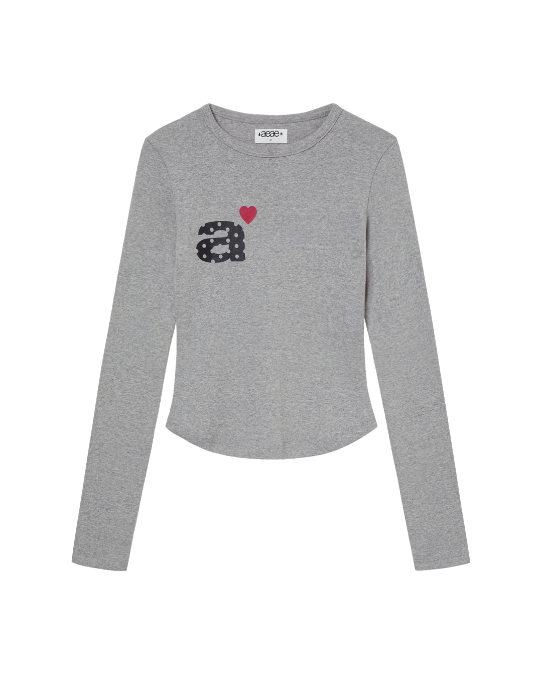 에이이에이이 DOT SMALL LETTER L/S [MELANGE GREY] 상품 이미지 3