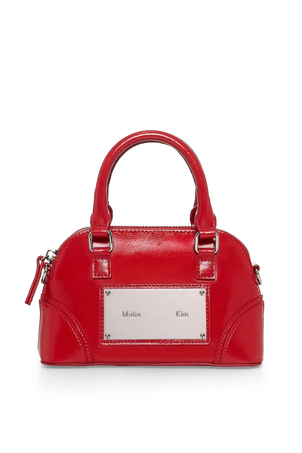 CURVE ZIP MINI BAG IN RED