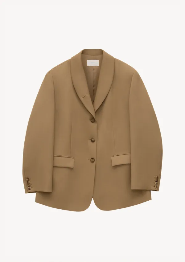 Bowmore Shawl Jacket in Beige