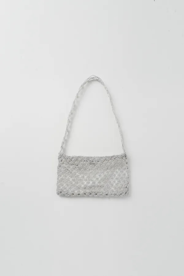 Silver Knit Bag (silver)