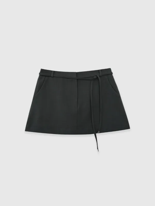[9th 재입고] Mona Mini Skirt Pants (Charcoal)