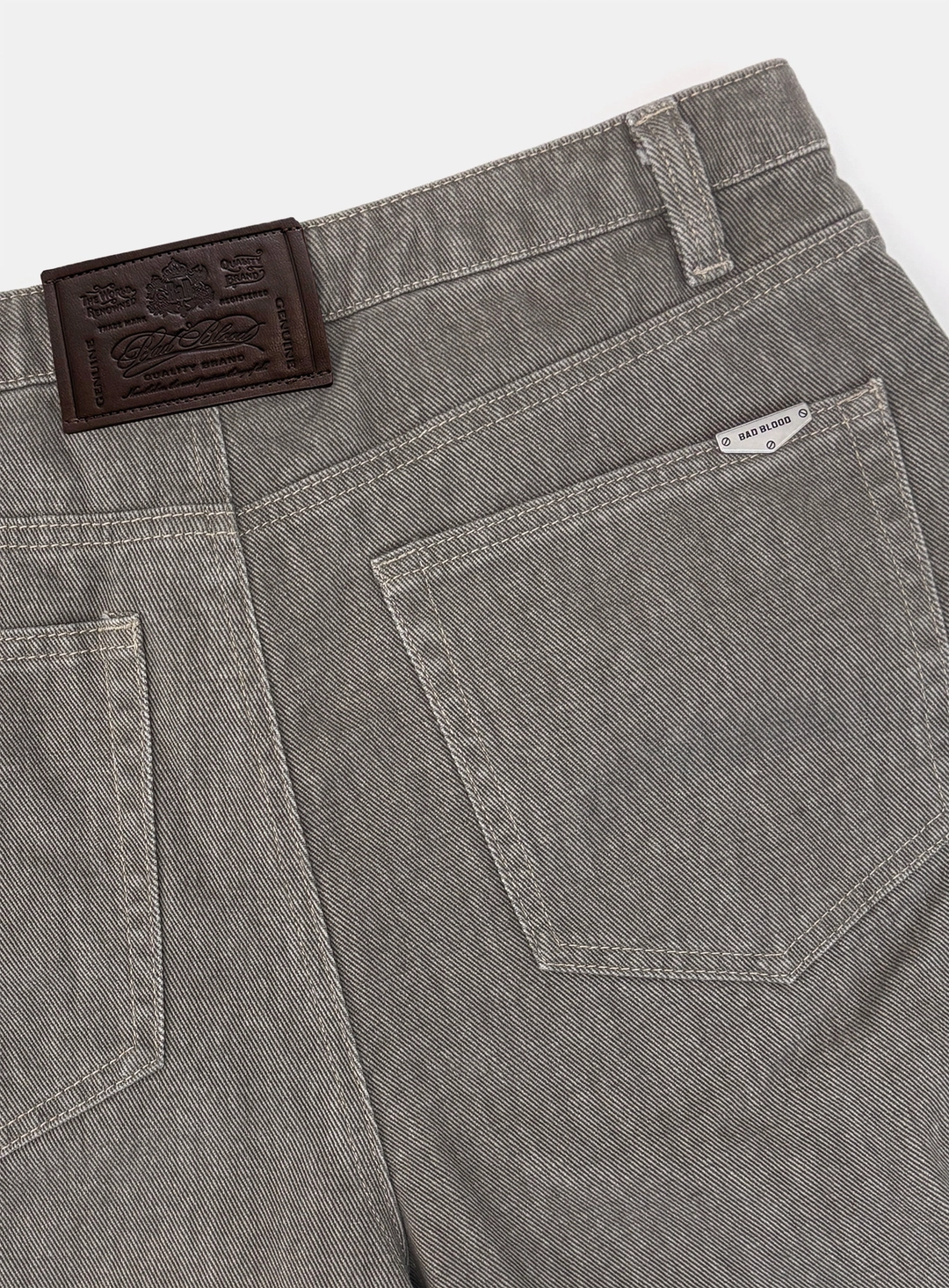 배드블러드 [w-pts26-045] 701 Semi Curved Fit Pants  - Gray 상품 이미지 3