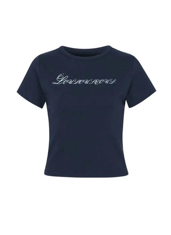 Logo Sparkle T-Shirt (Navy)
