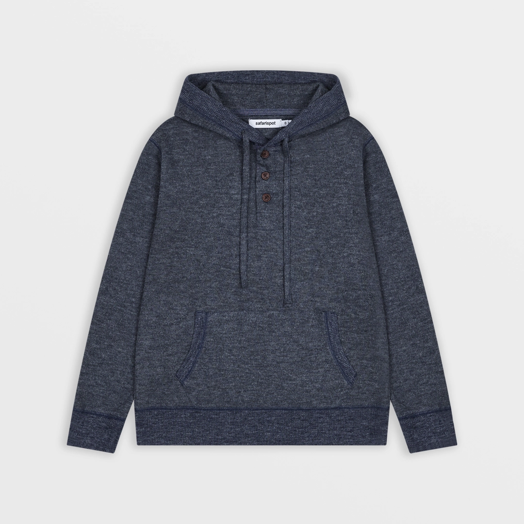 사파리스팟 Lightweight Knit Hoodie (Navy) 상품 이미지 1