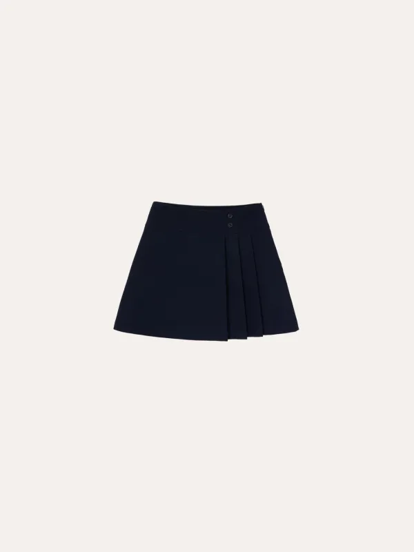 로즐리 플리츠 스커트[NAVY]*오늘 출발