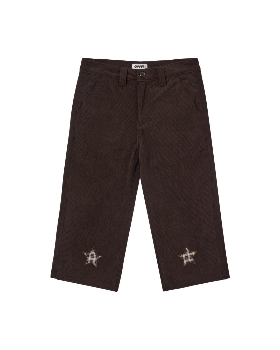 에이이에이이 STAR PATCH CAPRI CORDUROY PANTS [BROWN] 상품 이미지 1