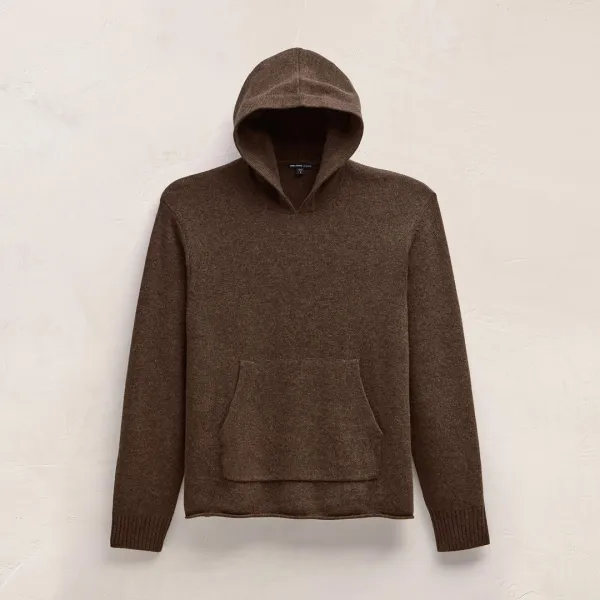 Recycled Cashmere Hooded Pullover - Porcupine