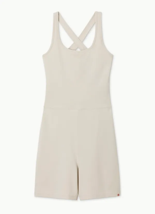 Crossover short jumpsuit_Light Gray