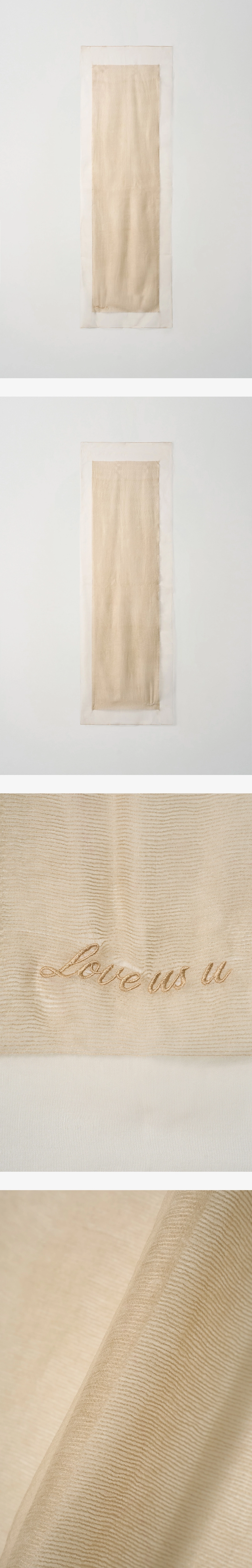 러브어스유 Sheer Scarf (Natural) 상품 이미지 2