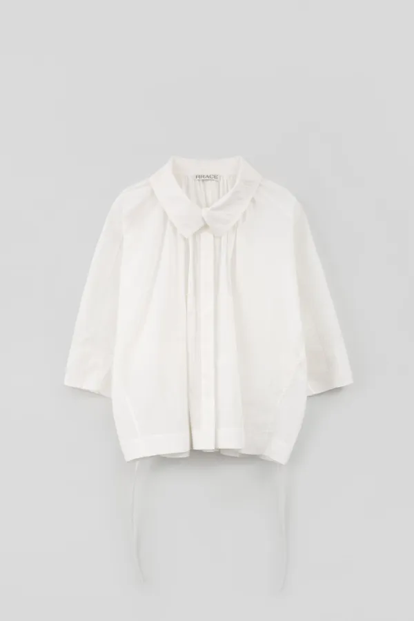 Tie Volume Blouse_Ivory