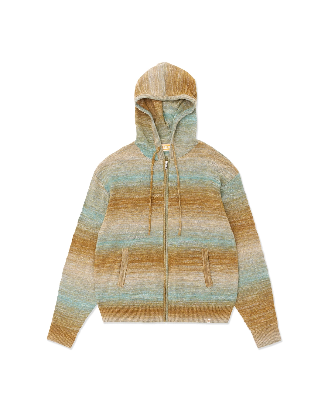 헬로선라이즈 HS Gradation Knit Zip Up_Beige 상품 이미지 2