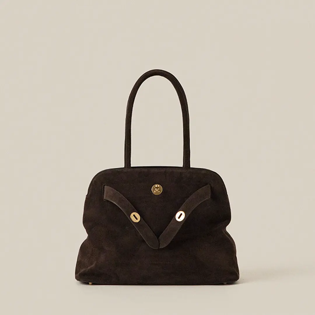 애테 SHIMO SHOPPER BAG_ESPRESSO SUEDE 상품 이미지 1
