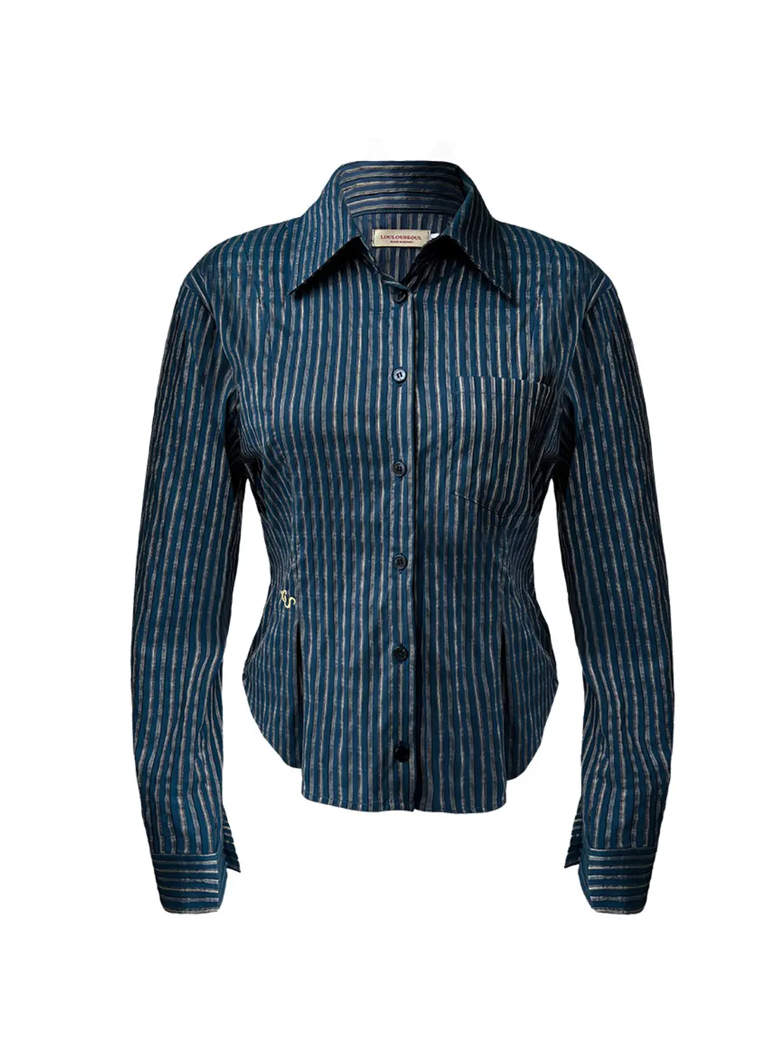 루루서울 My Fresh Stripe Shirt (Blue) 상품 이미지 3