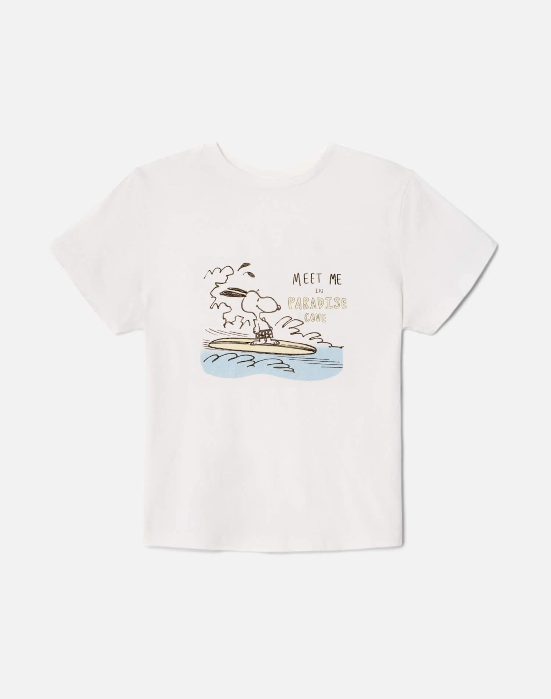 리던 Classic Tee Snoopy Hang Ten - Vintage White 상품 이미지 1