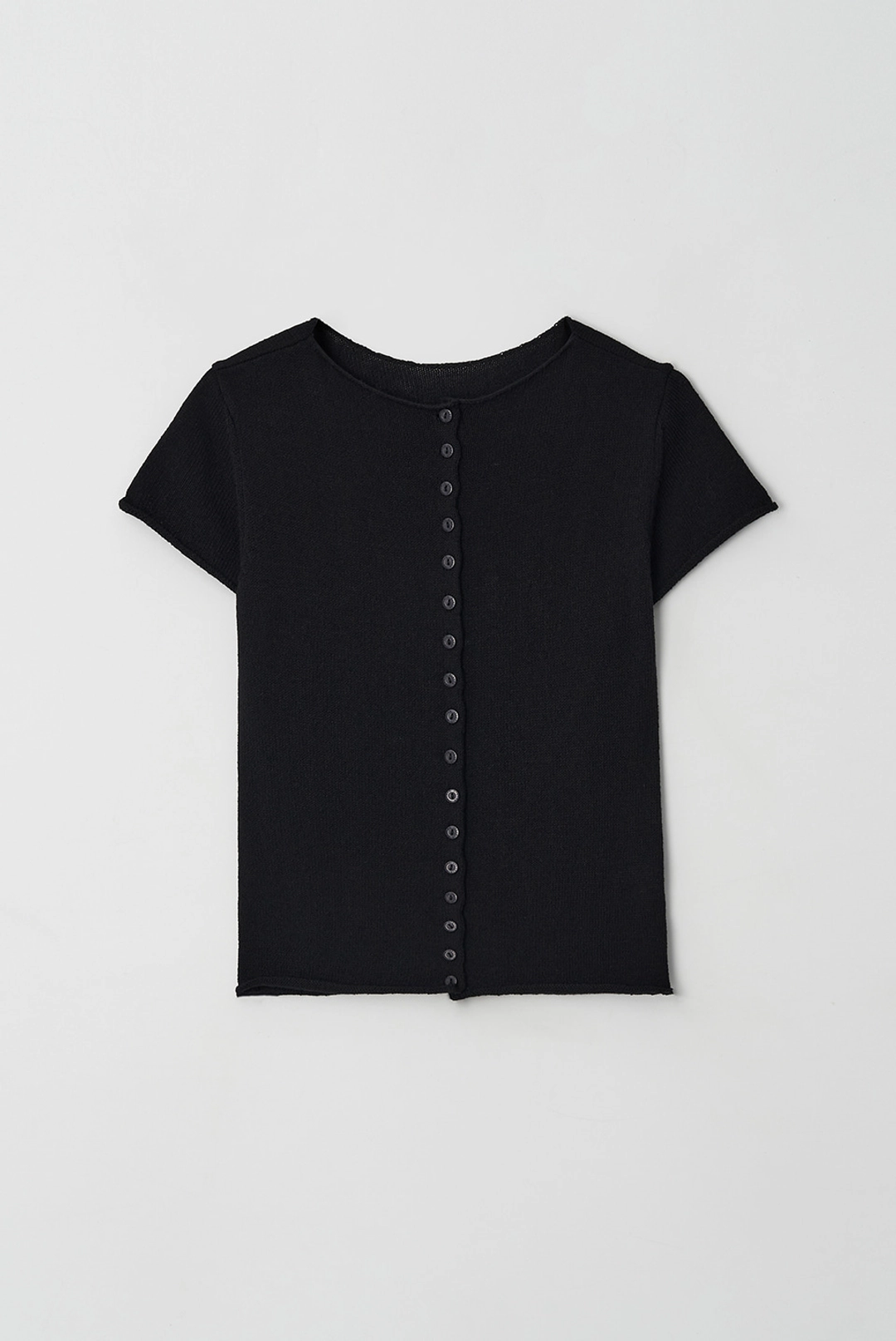 브렌다 브렌든 renee button cardigan - black 상품 이미지 1