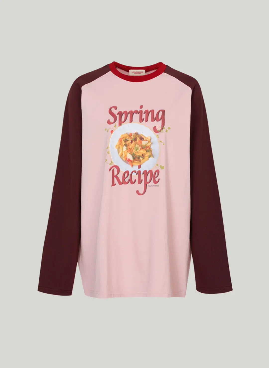 루루서울 Spring Recipe T-Shirt (Pasta ver.- Pink ) 상품 이미지 3