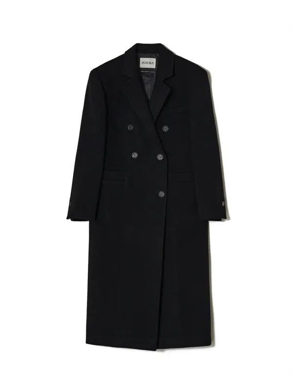 Mare Cashmere Tailored Coat Black