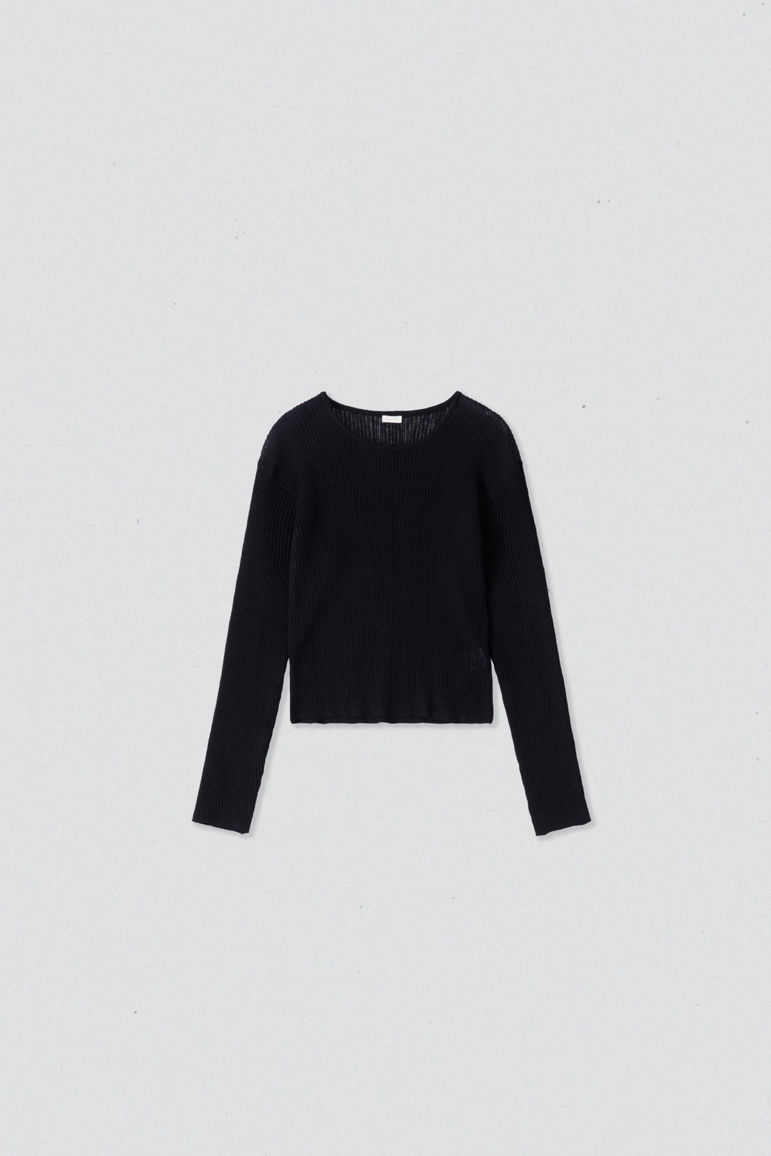 스앨더 23986_Sheer ribbed knit top 상품 이미지 1