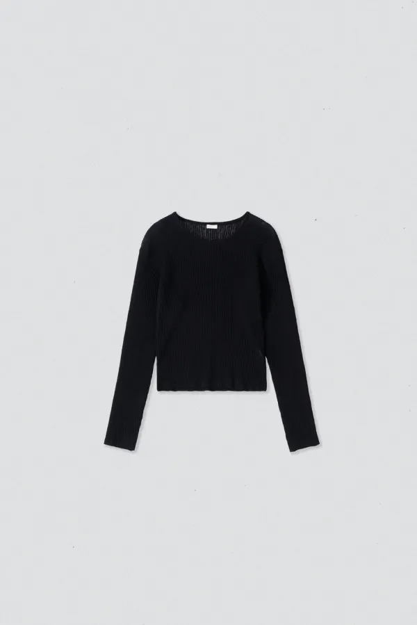 23986_Sheer ribbed knit top