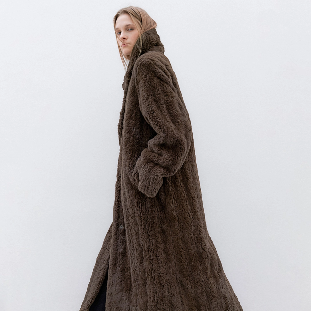 아뜰리에 나인 (CT-1474)FLUFFY FUR MAXI COAT 상품 이미지 1