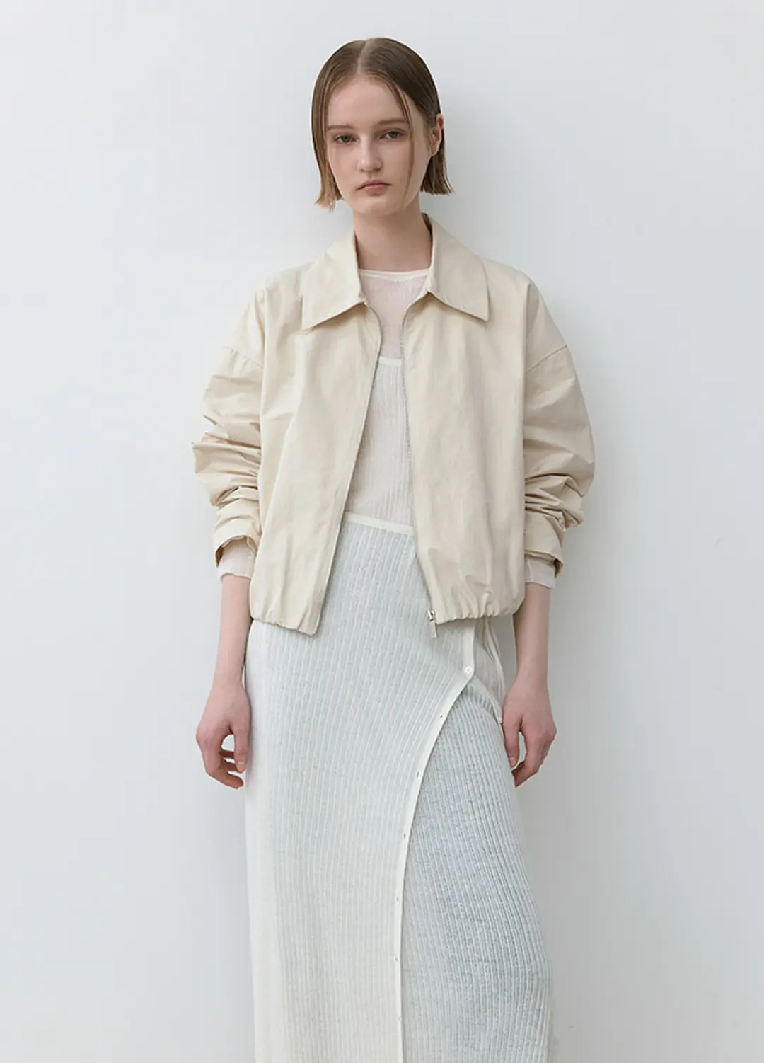 아뜰리에 나인 (JP-573)JADE COTTON SHACKET JUMPER 상품 이미지 1