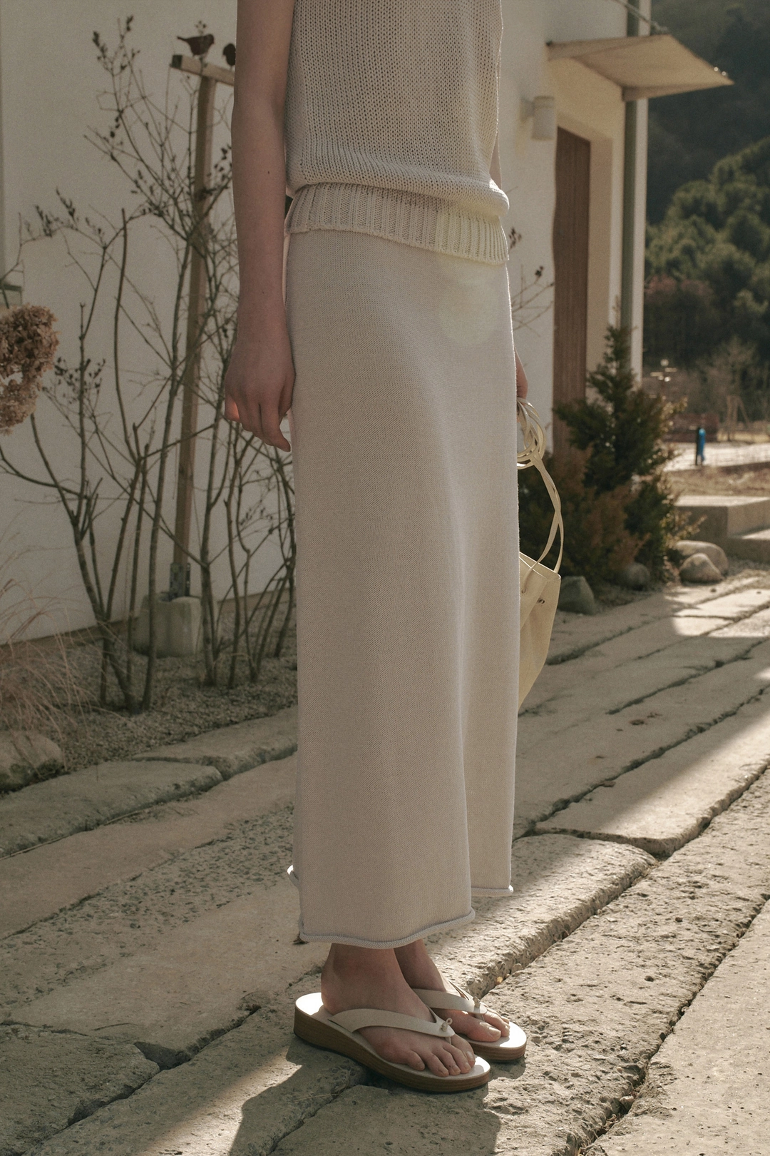 세이지먼트 MORIN LONG KNIT SKIRT_BEIGE 상품 이미지 2