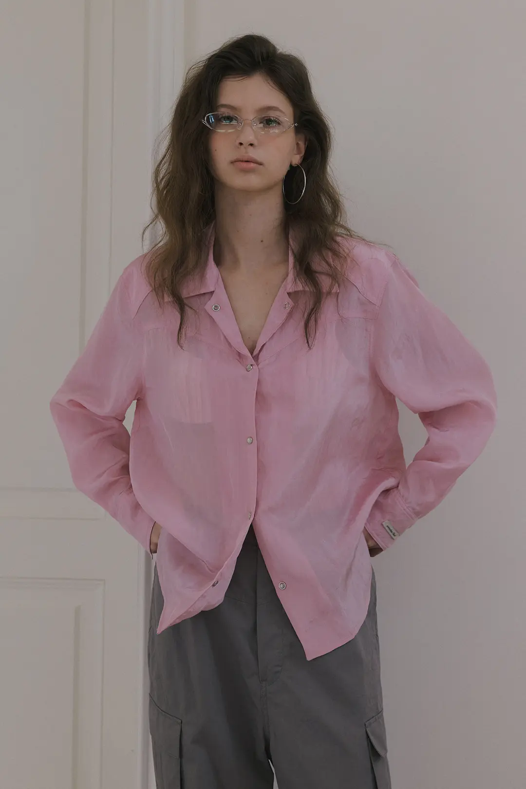 오버듀플레어 SHINE WESTERN SHIRTS_PINK 상품 이미지 2