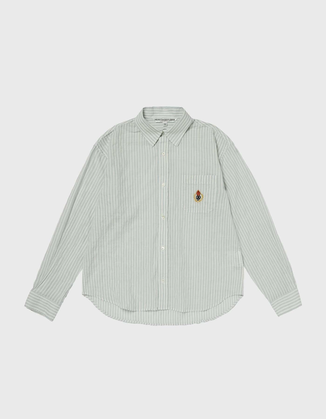 헤리티지플로스 CHILDREN WASHED STRIPE SHIRT / Sky Blue 상품 이미지 1