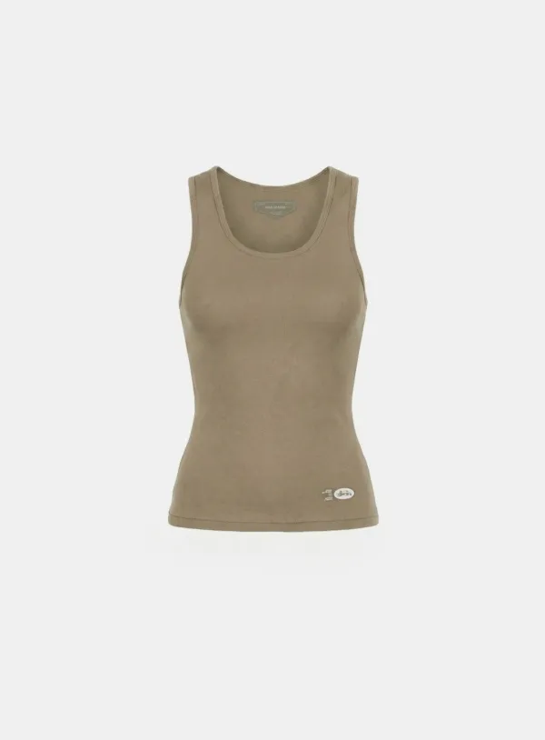 [w-tnk26-011] BS Cotton Jersey Classic Tank - Tobacco