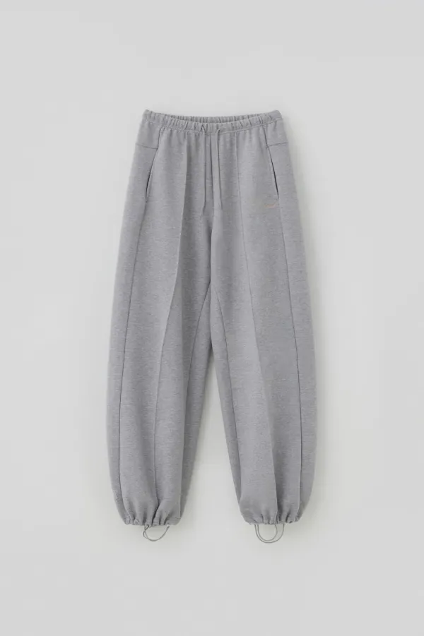 (1st re-stock) T/T Logo tuck jogger pants (melange gray)
