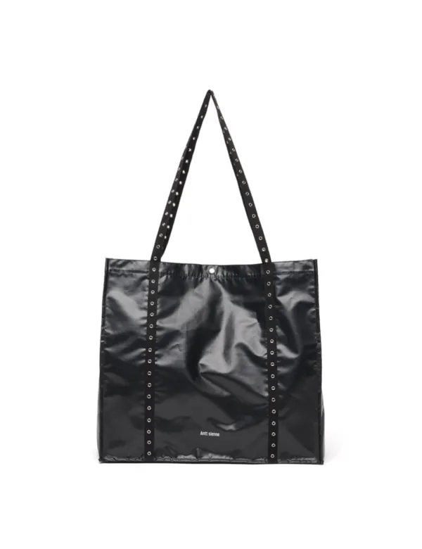 Eyelet shopper Bag (Black)
