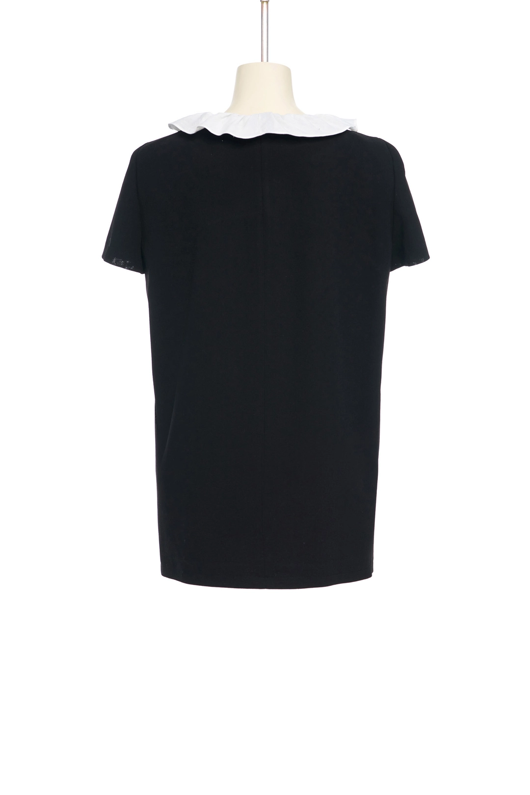푸쉬버튼 PF25 BLACK FRILLED NECK DRESS 상품 이미지 3