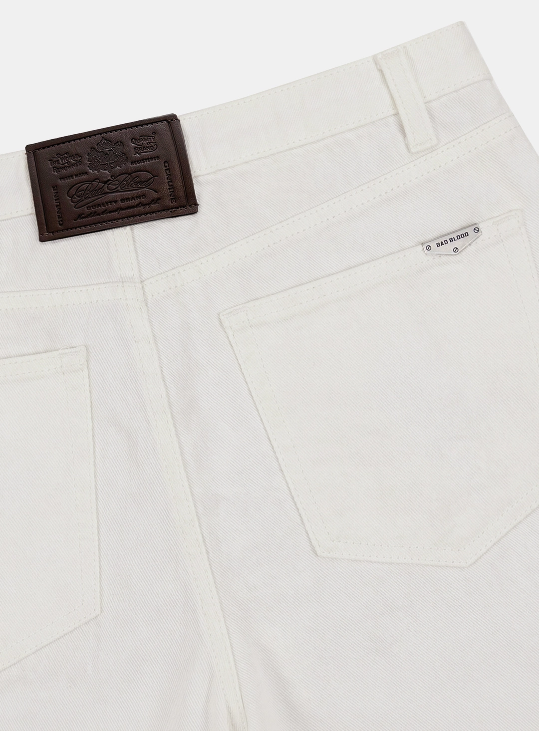 배드블러드 [w-pts26-041] 701 Semi Curved Fit Pants - White 상품 이미지 3