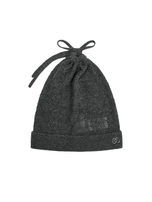 [09.28 예약 발송] MULTIWAY WOOL KNIT BEANIE [CHARCOAL]