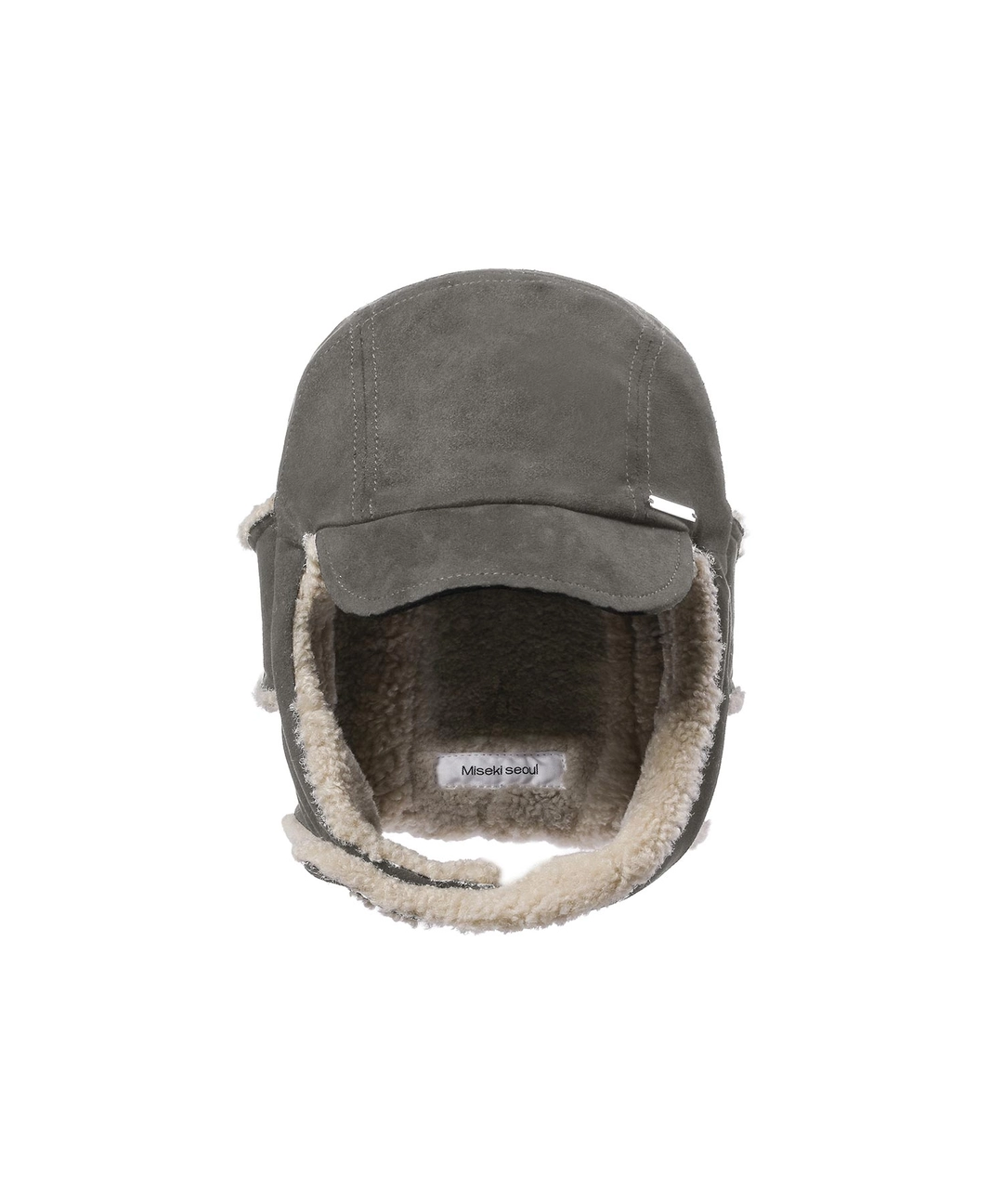 미세키서울 [10월 19일 발매] Button trapper hat CHARCOAL 상품 이미지 2