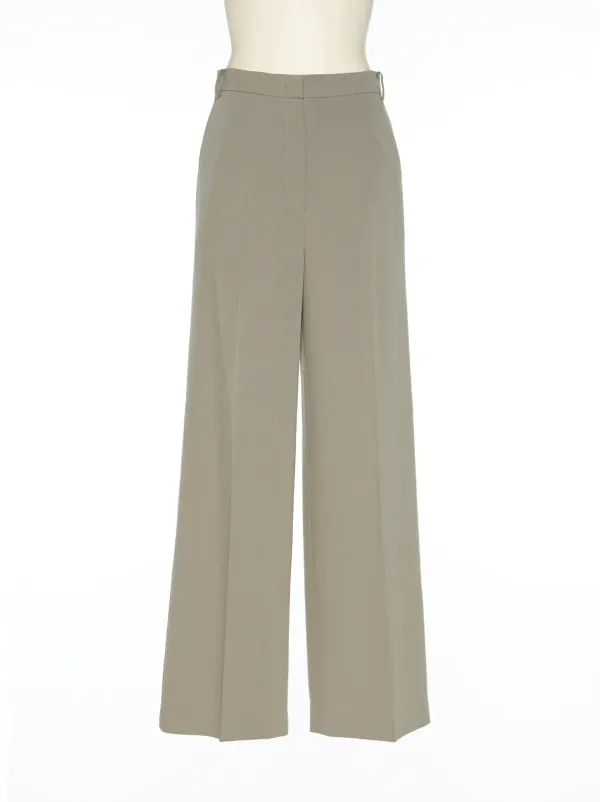 PS25 KHAKI PANTY CUTOUT STRAIGHT PANTS