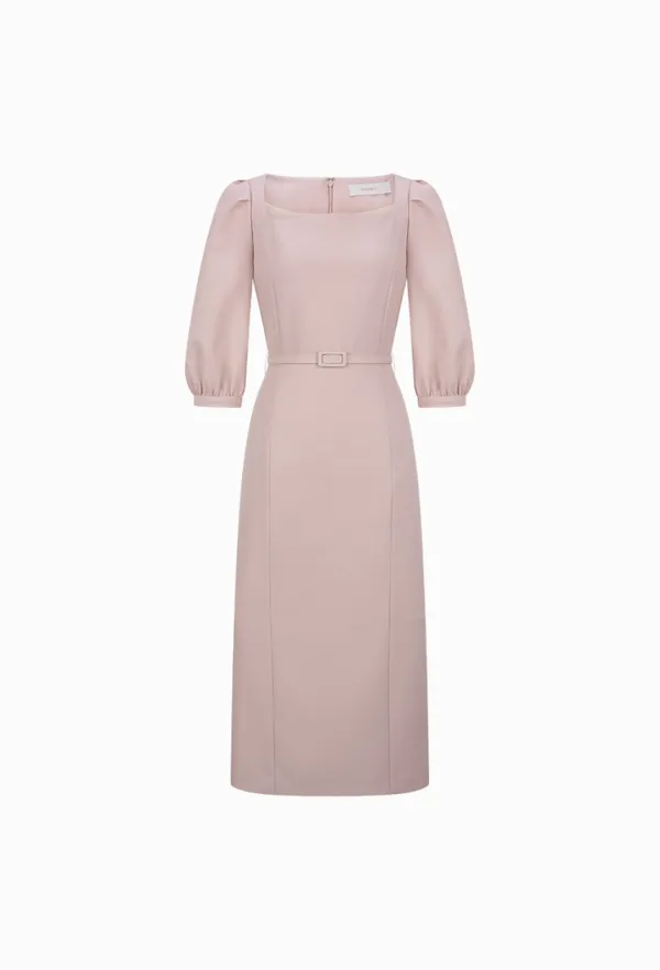 Elara Square-neck One-piece (Pink)
