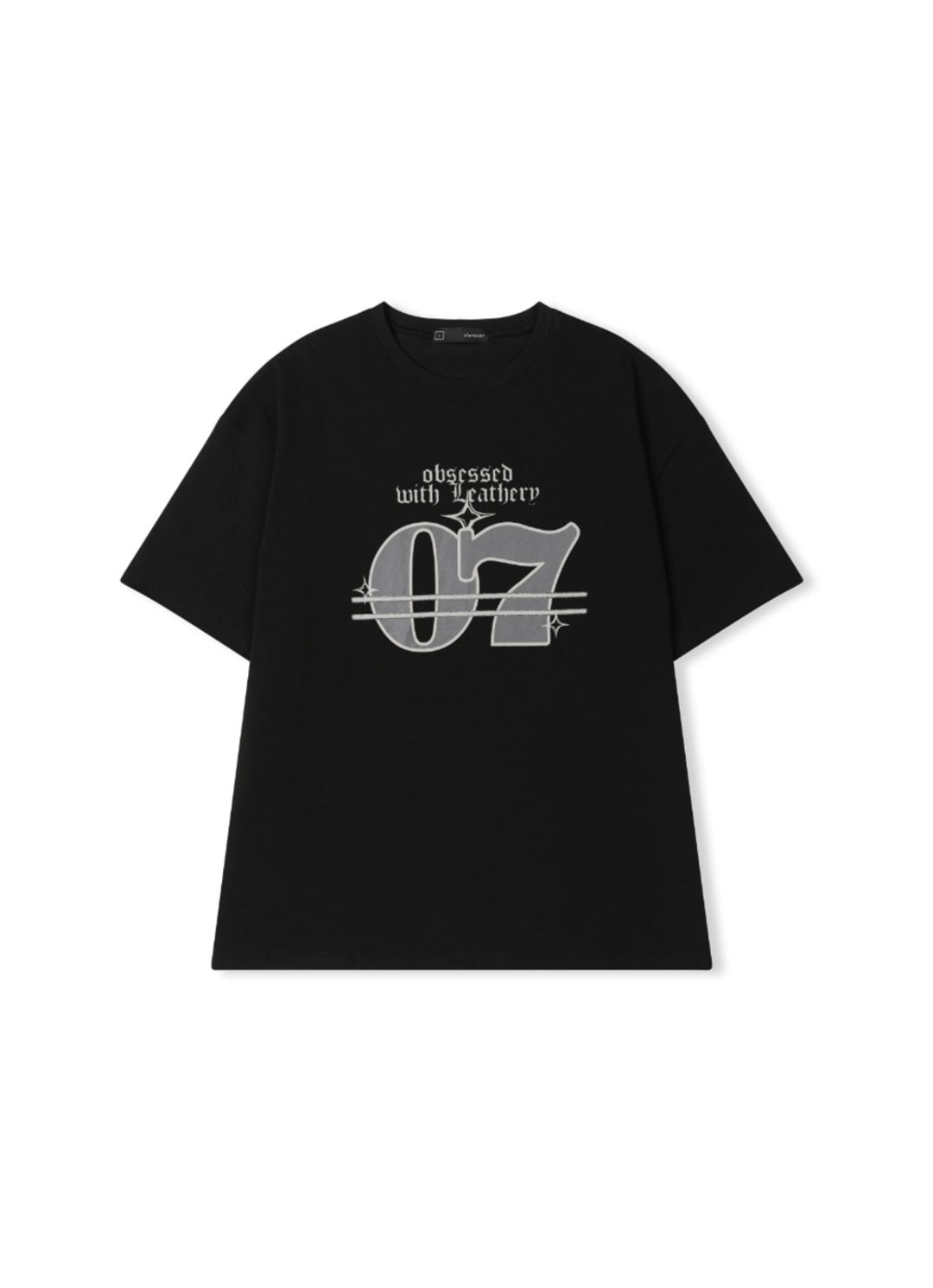 레더리 세븐 오버핏 반팔 티셔츠 [BLACK] 상품 이미지 1