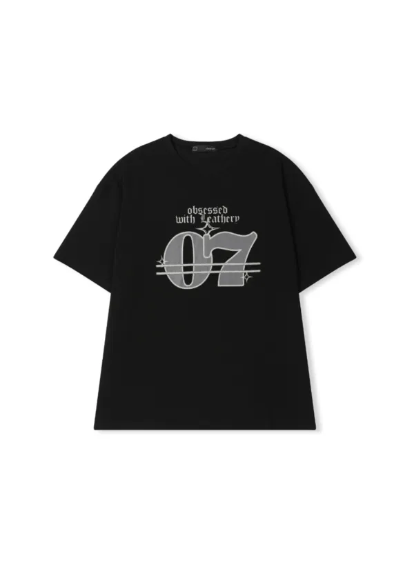 세븐 오버핏 반팔 티셔츠 [BLACK]