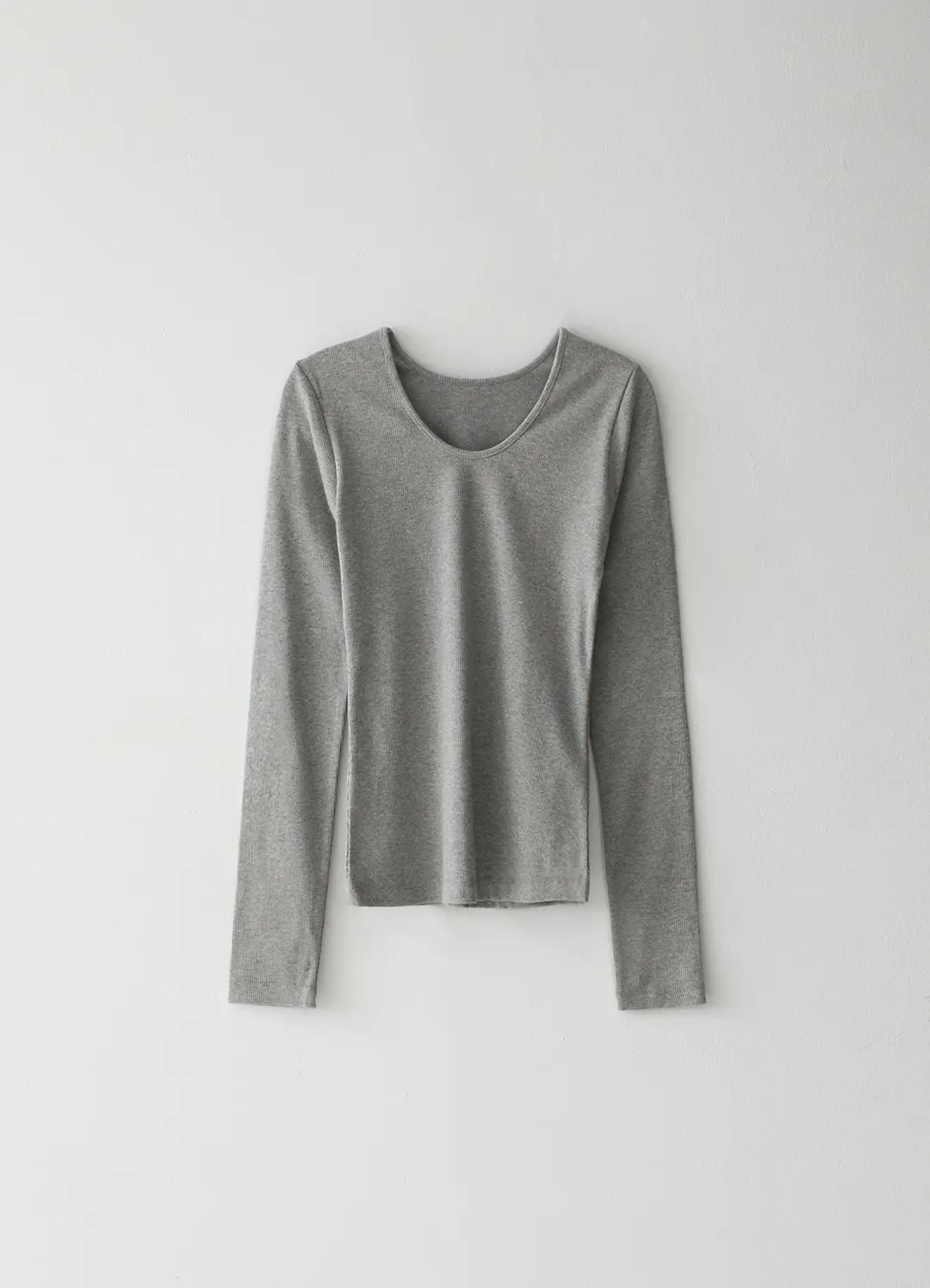 페블엠 3RD / Scoop T-shirt - Gray 상품 이미지 1